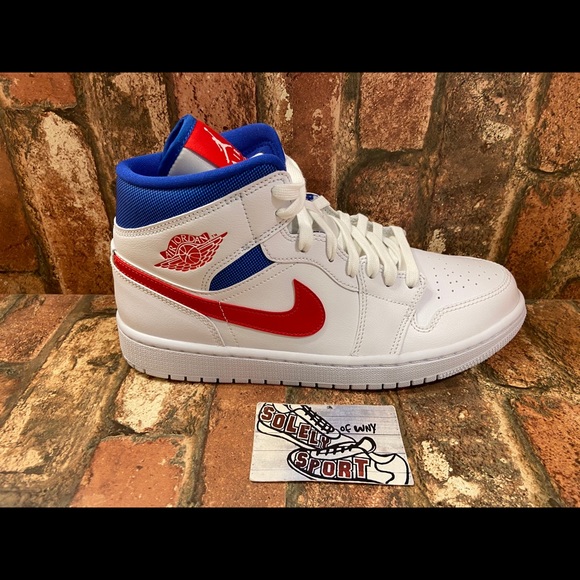 air jordan 1 red white blue